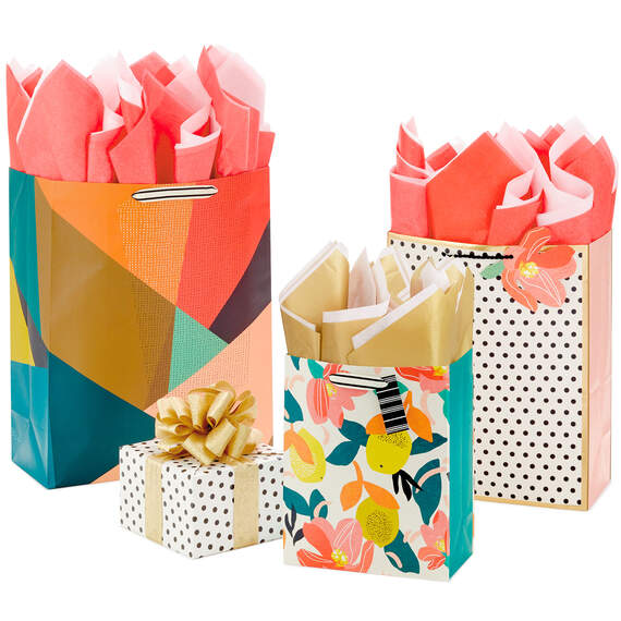 Bold Blooms & Dots Gift Wrap Collection, , large image number 3
