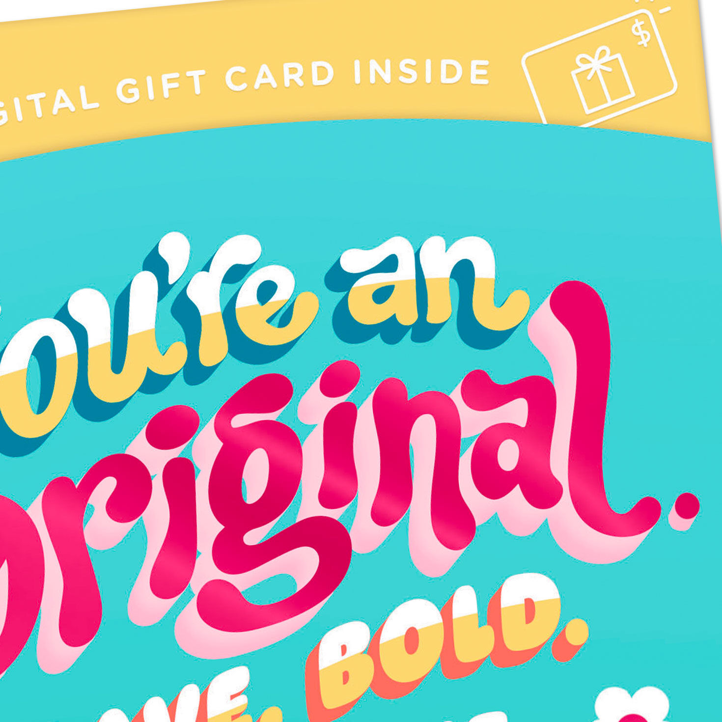 You're an Original Gift Card Greeting Birthday Card for Kids, , large image number 5