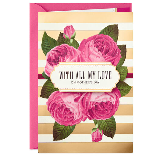 With All My Love Romantic Mother's Day Card, 