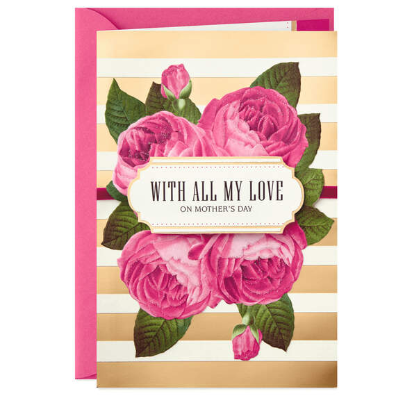 With All My Love Romantic Mother's Day Card, , large image number 1