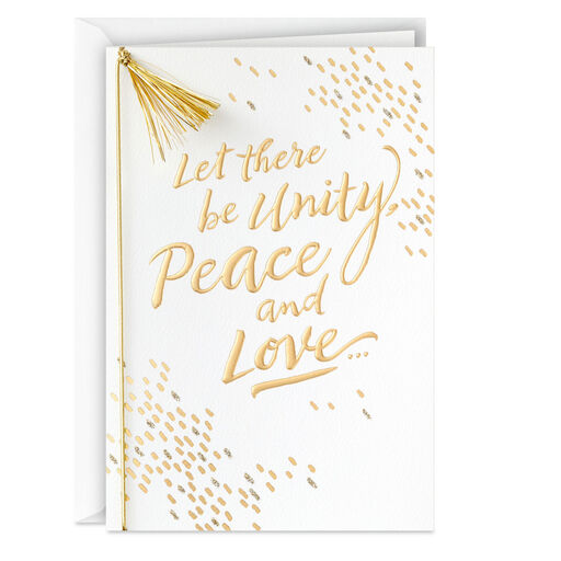 Peace, Unity and Love Boxed Christmas Cards, Pack of 12, 
