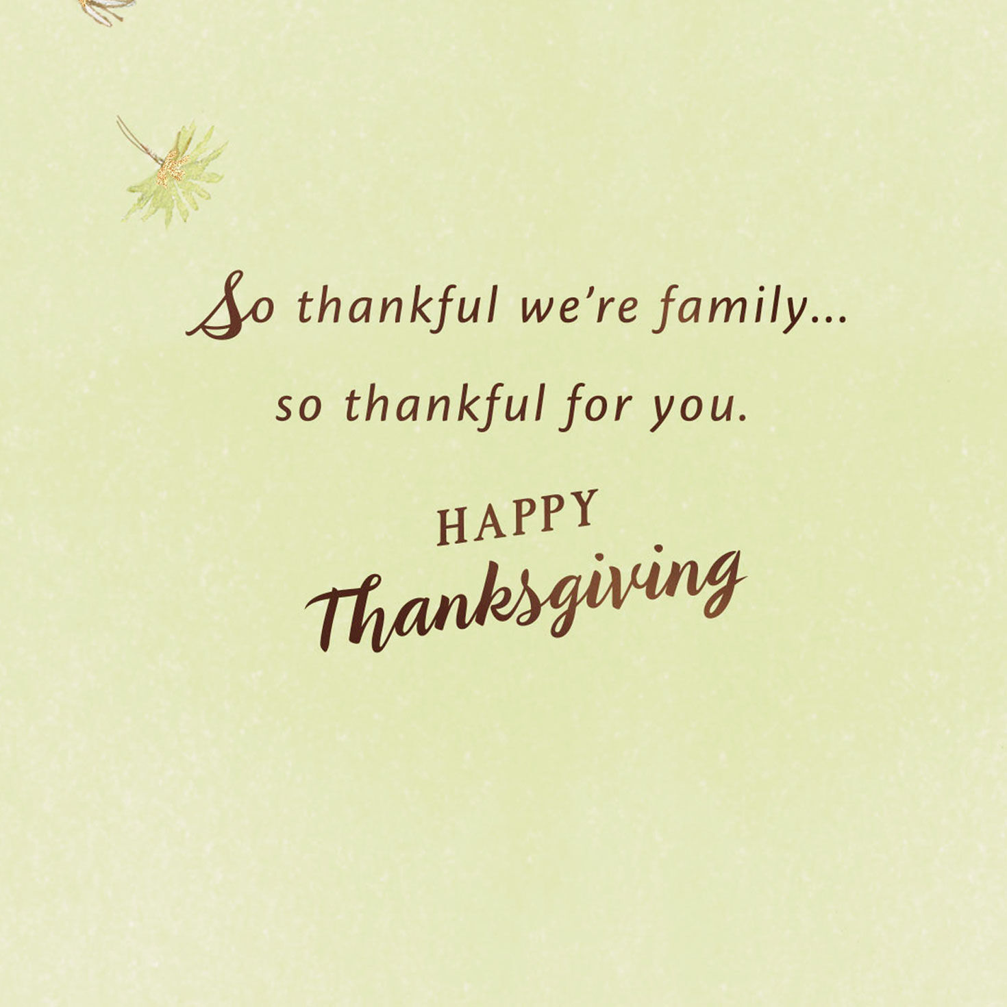 So Thankful We're Family Thanksgiving Card for Daughter and Her Husband, , large image number 3