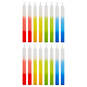 Multicolor Ombré Stripe Birthday Candles, Set of 16, , large image number 1
