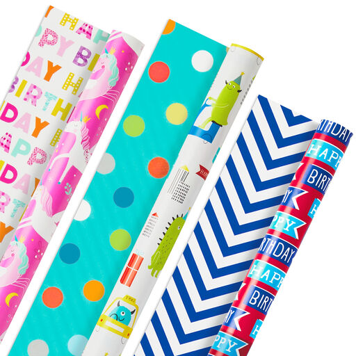 wrapping paper rolls reversible