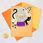 Crystal Ball and Black Cat Halloween Card Card Front with Envelope and Gold Seal image number 5