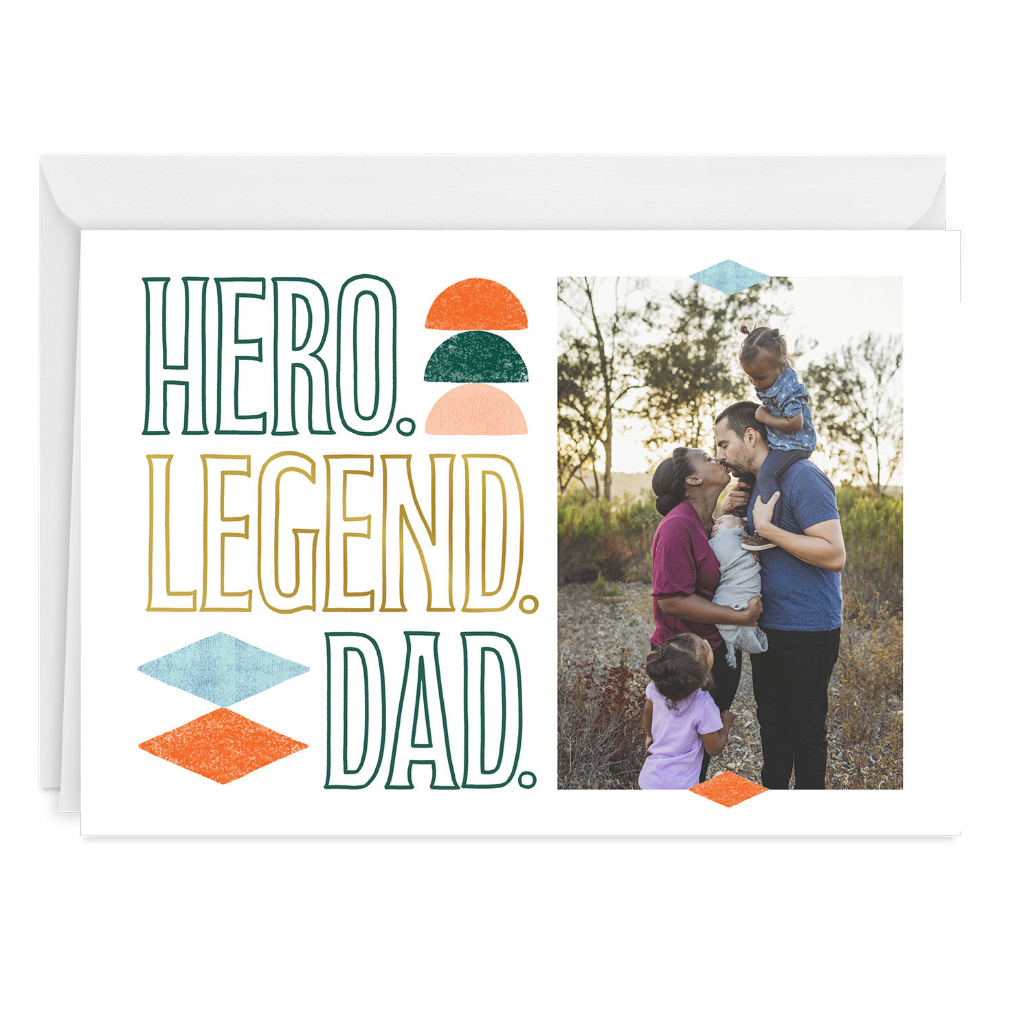 Legendary Dad Lettering Custom Father's Day Card