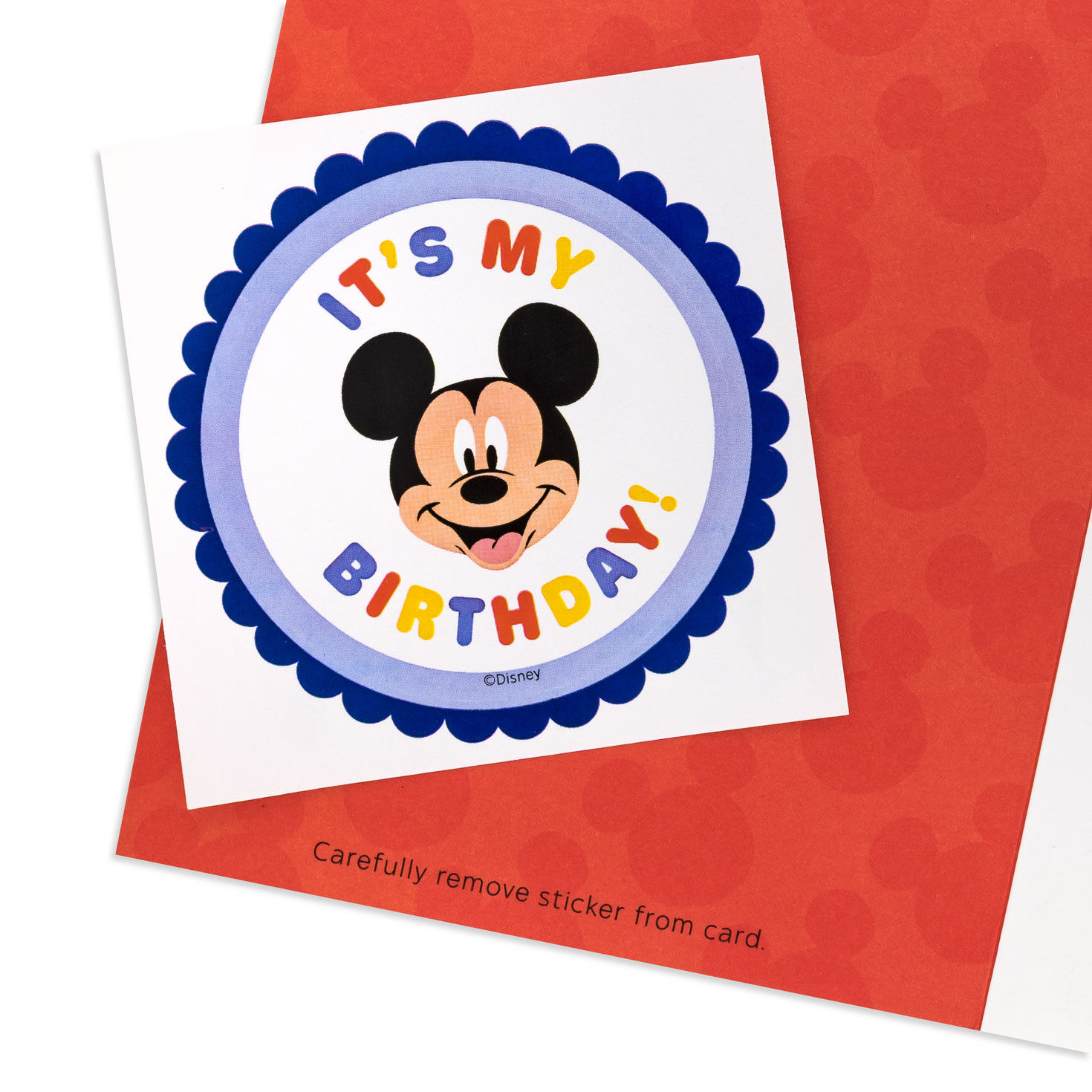 Disney Mickey Mouse Kids Birthday Card With Sticker attachment detail image number 6