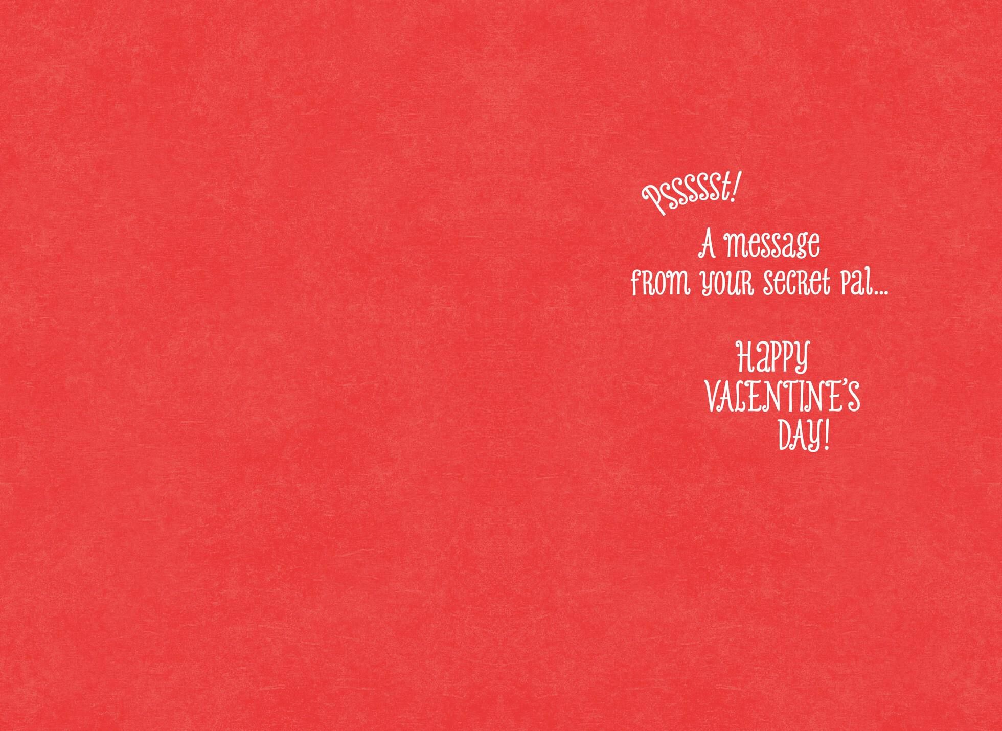 Dogs and Bones Valentine's Day Card for Secret Pal