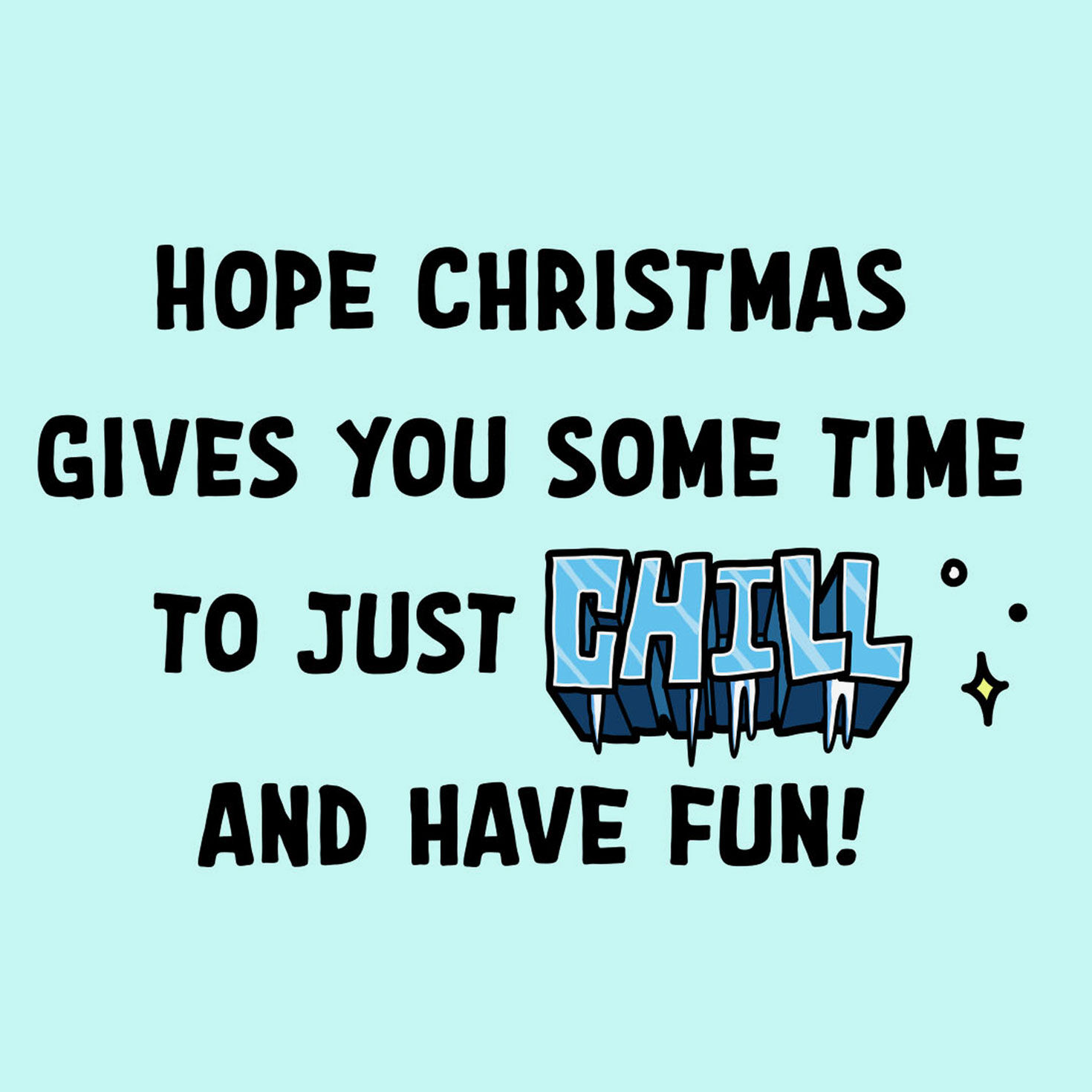 Icy Lettering and Snowflake on Red Card for Nephew Sentiment image number 2