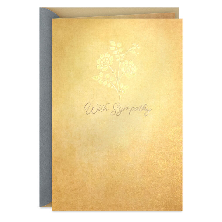 Our Thoughts and Prayers Are With You Sympathy Card
