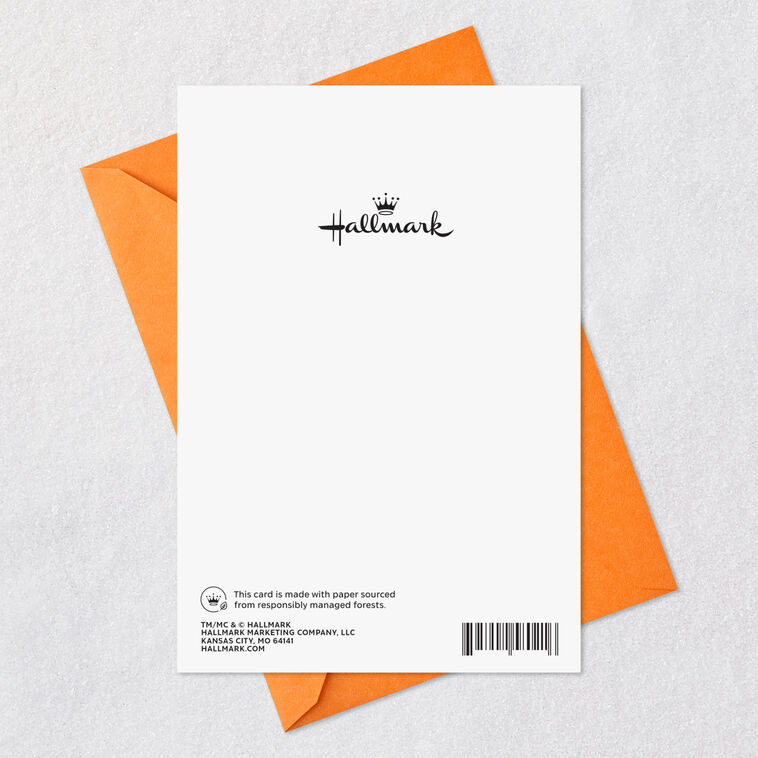 Crystal Ball and Black Cat Halloween Card Card Back with Envelope image number 7