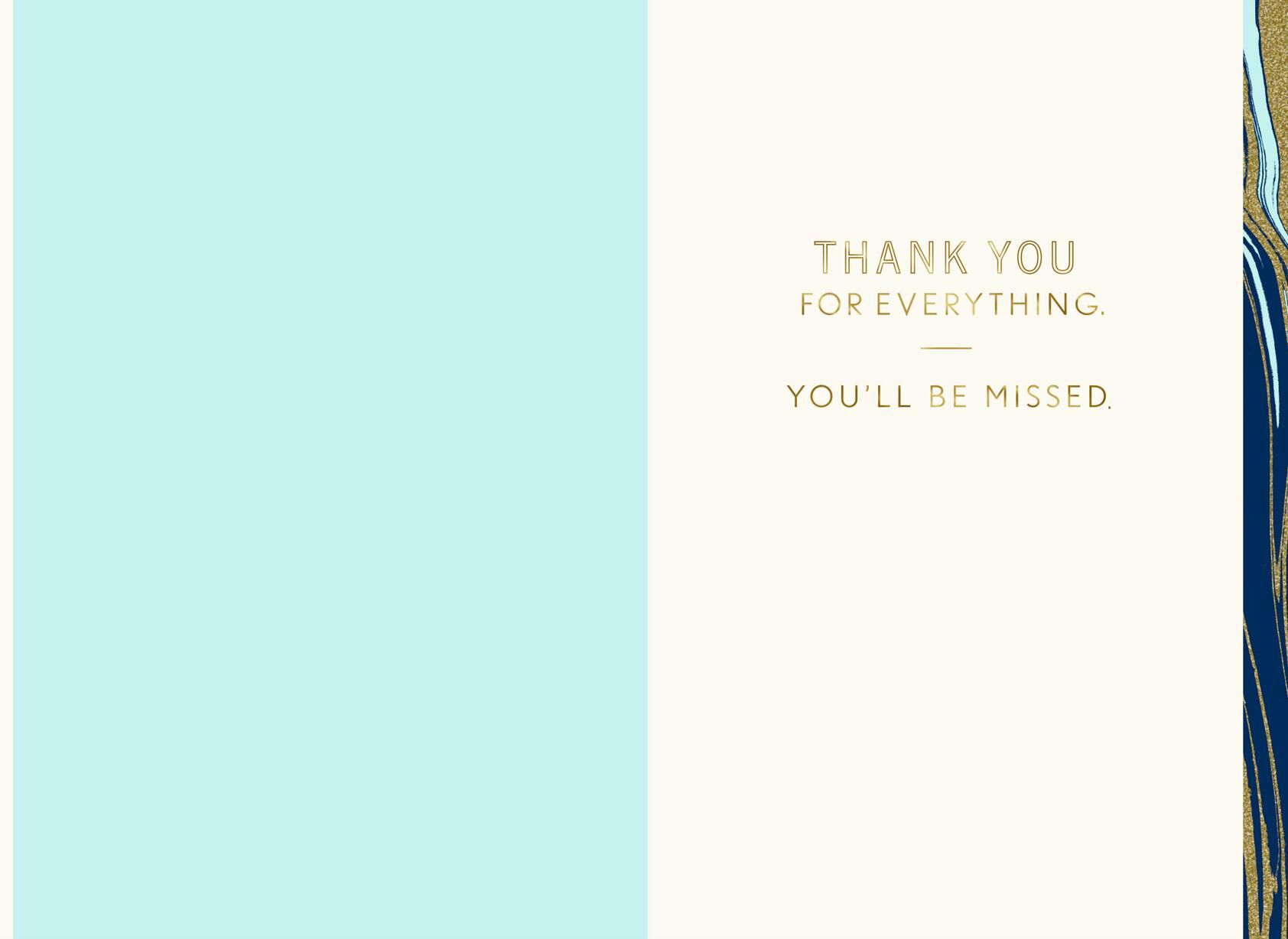 Thank You for Everything Retirement Card From Co-Workers