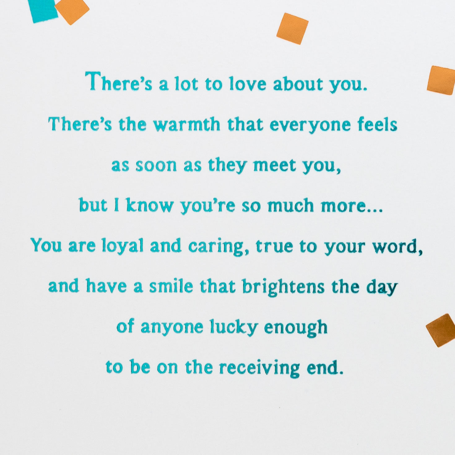 Gold Confetti 40th Birthday Card Sentiment image number 2