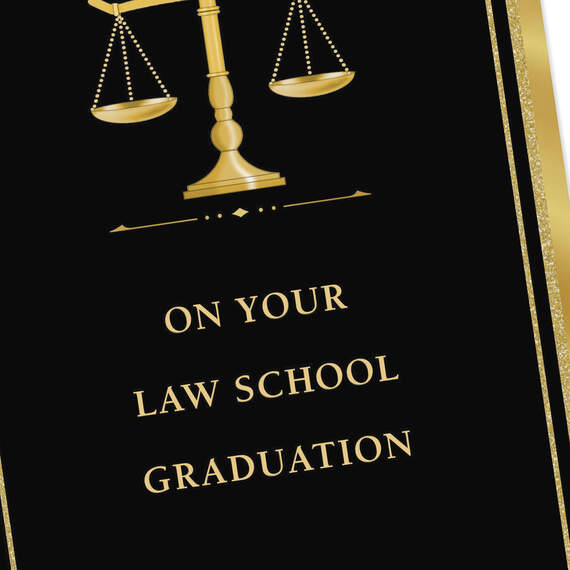 Scales of Justice Law School Graduation Card, , large image number 4