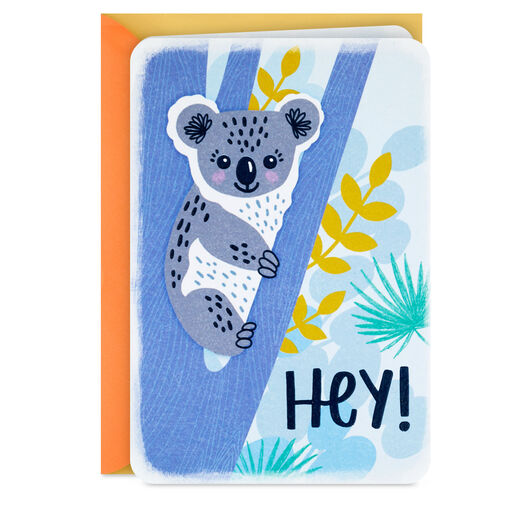 Koala in Tree Thinking of You Card, 