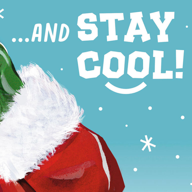 Stay Cool Santa Pop-Up Christmas Card for Nephew Sentiment image number 2