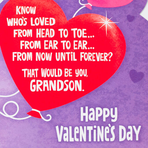 Disney Mickey Mouse Loved Valentine's Day Card for Grandson, 