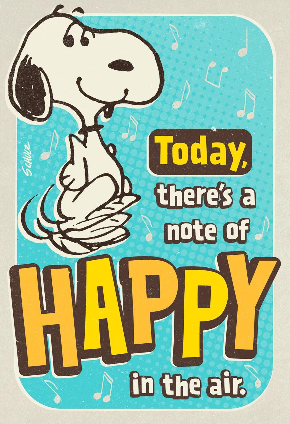 Peanuts® Snoopy Happy Dance Musical Birthday Card Greeting Cards Hallmark