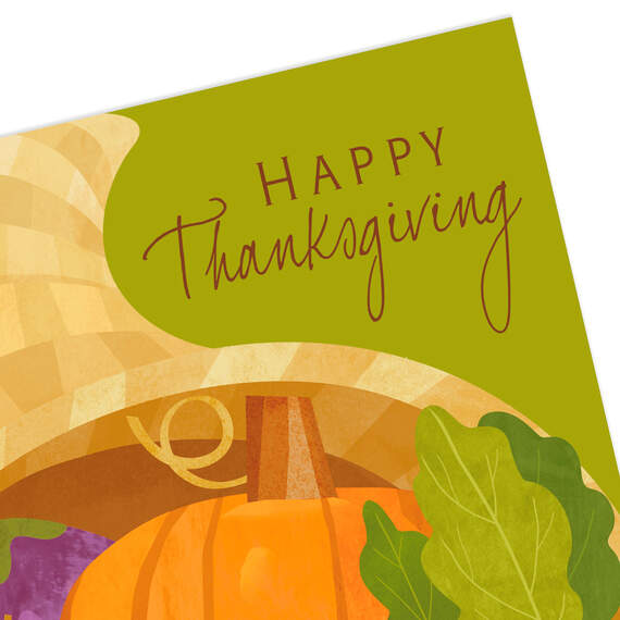Cornucopia Happy Thanksgiving Cards, Pack of 6, , large image number 3