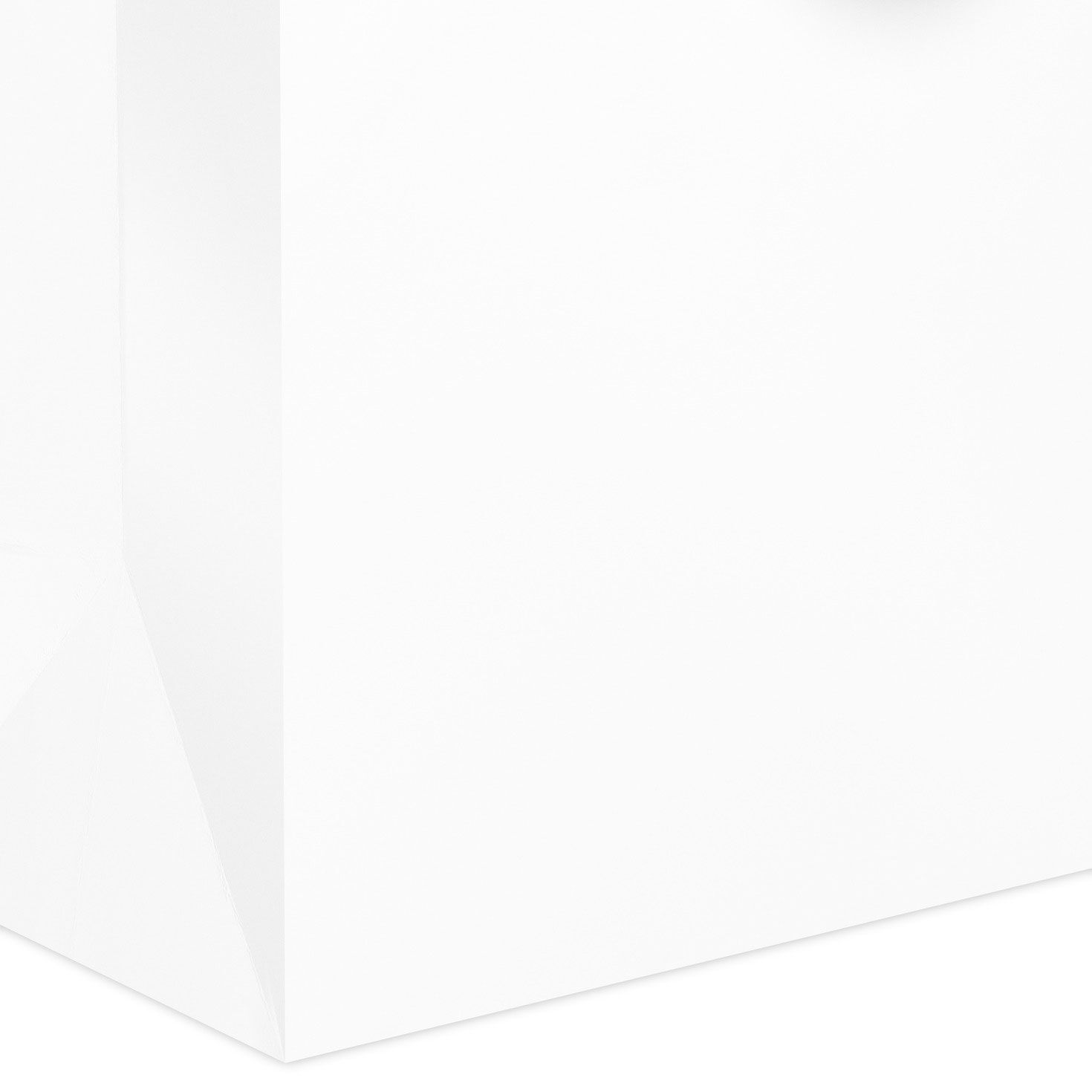 White Medium Gift Bag Base/Side Detail image number 5