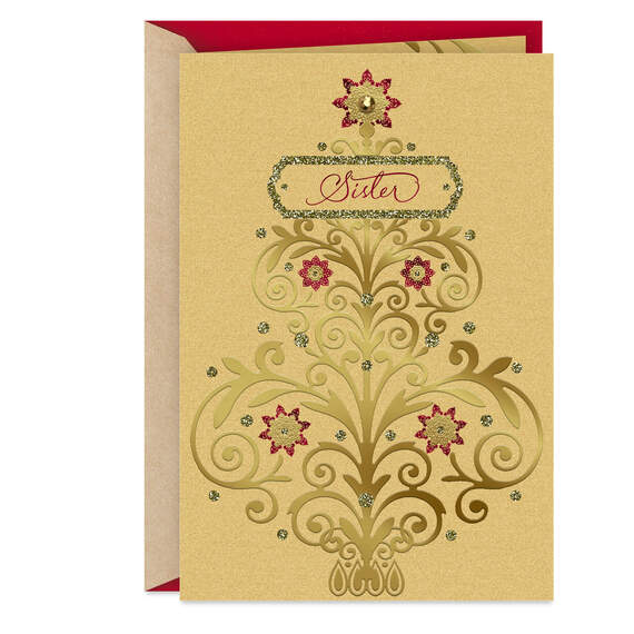 You're Loved Christmas Card for Sister, , large image number 1
