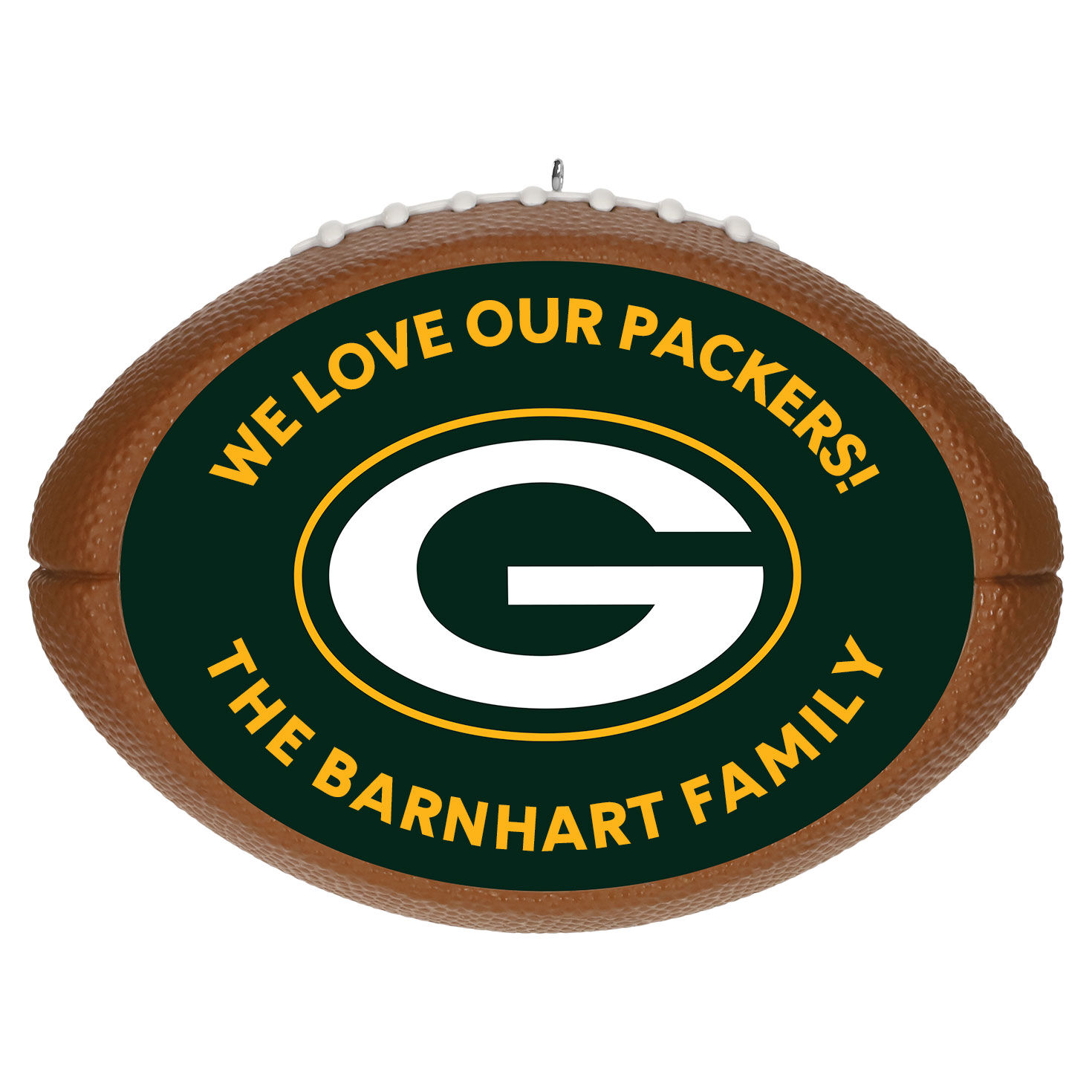 NFL Football Green Bay Packers Text Personalized Ornament - Personalized  Ornaments - Hallmark