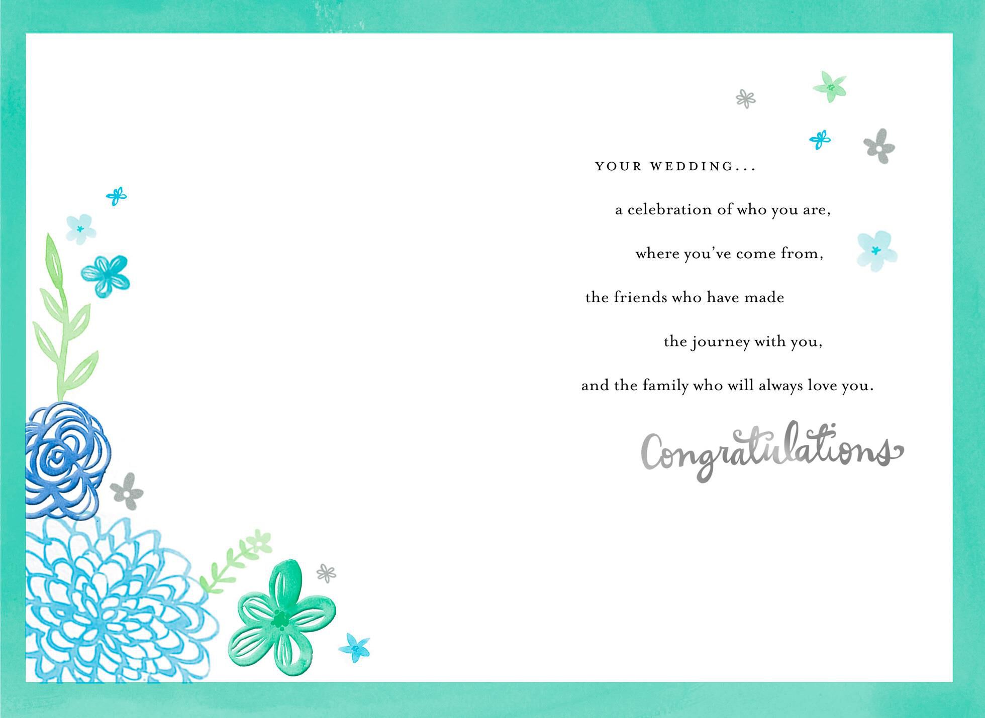 A Celebration of Love Wedding Card