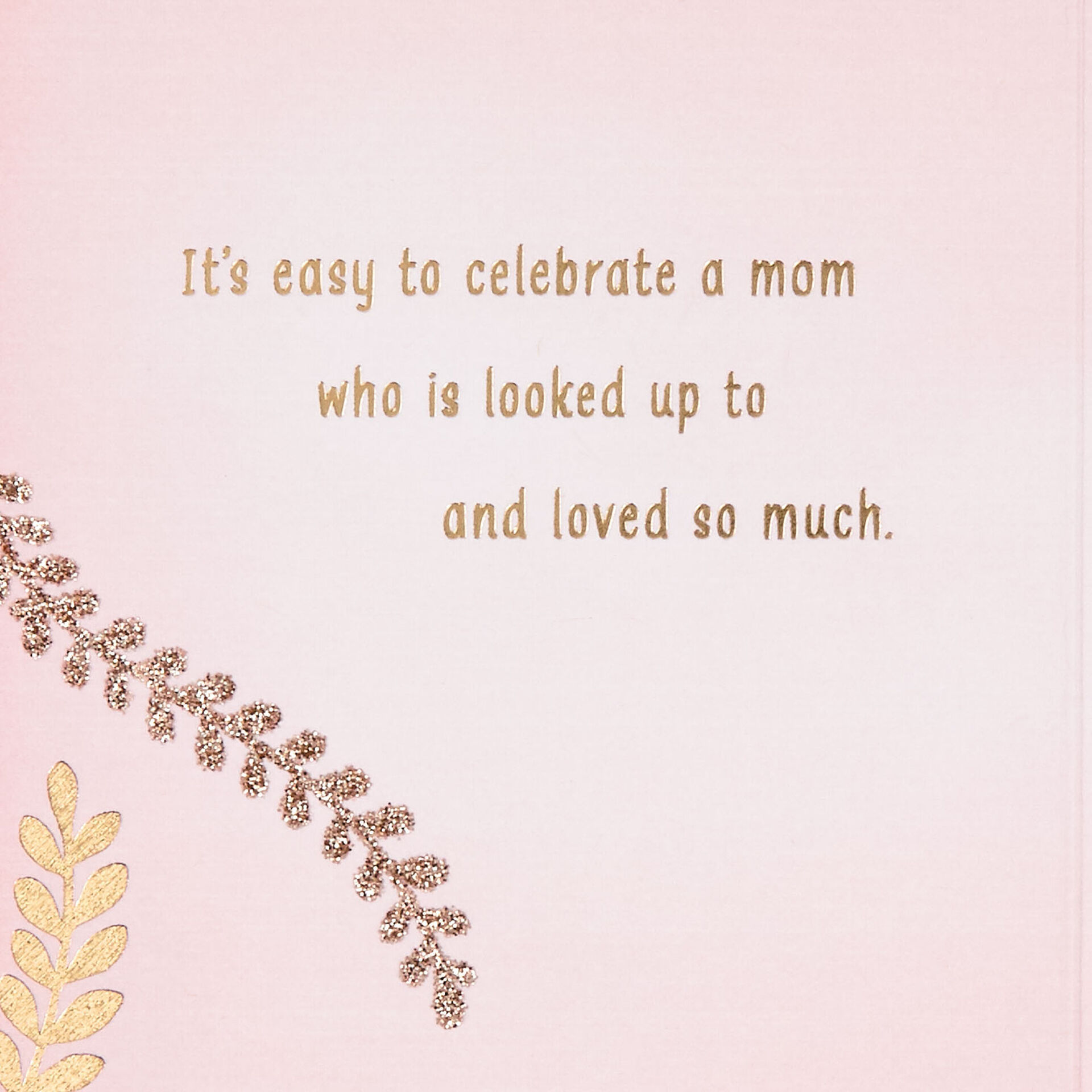 glitter mothers day card