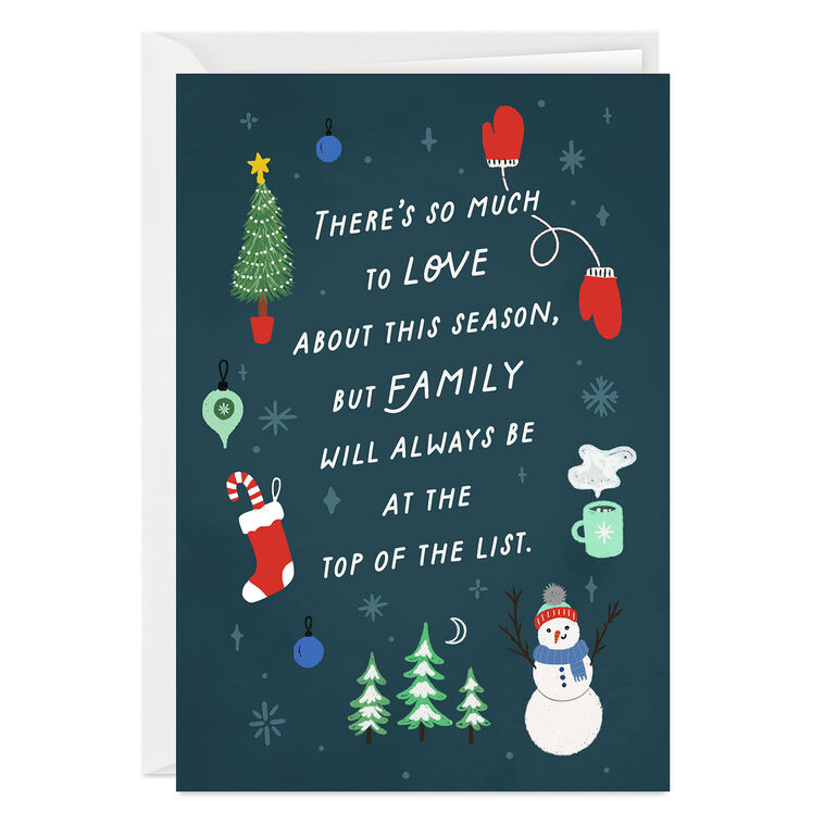 Season of Family Custom Christmas Card