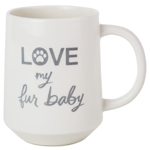 Love My Fur Baby Ceramic Mug, 17 oz., 