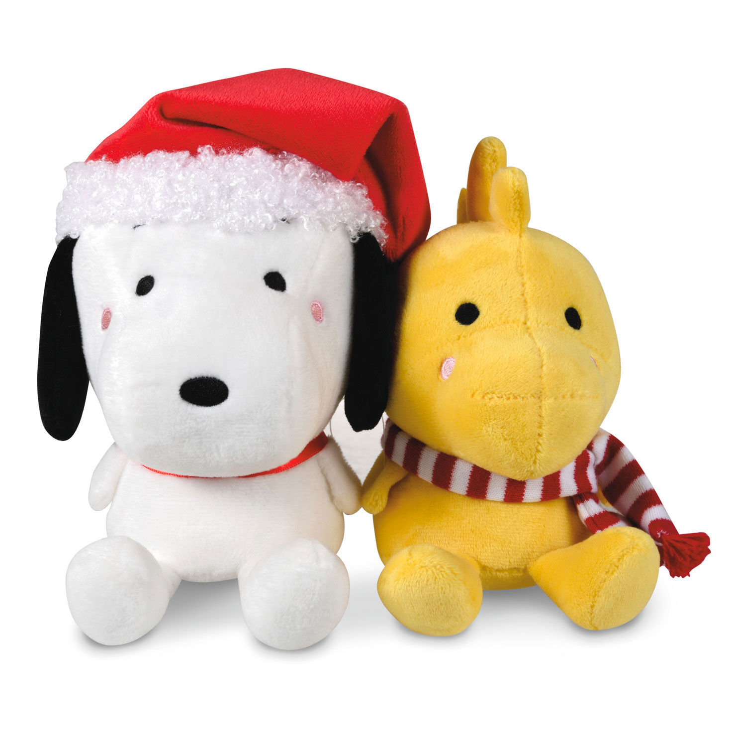 Better Together Peanuts Holiday Snoopy and Woodstock Magnetic Plush Set of 2 Classic Stuffed Animals Hallmark
