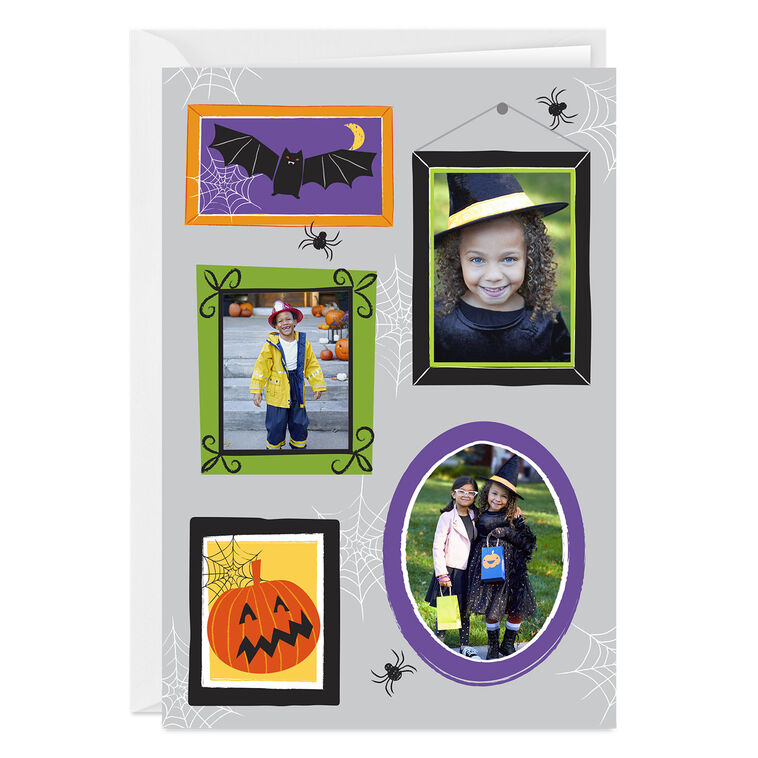 Boo Crew Photo Collage Custom Halloween Card