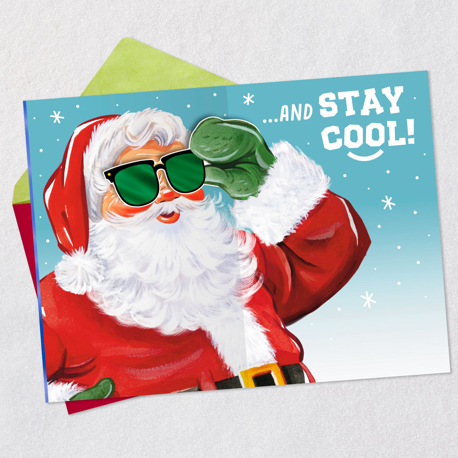 Stay Cool Santa Pop-Up Christmas Card for Nephew for only USD 3.99 | Hallmark