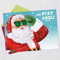 Stay Cool Santa Pop-Up Christmas Card for Nephew Open card with envelope image number 3