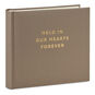 Taupe and Gold Memorial 2-Up Photo Album front image number 1