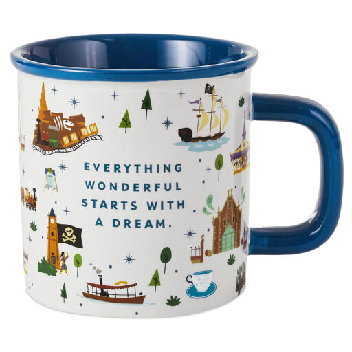 Walt Disney World 50th Anniversary Park Attractions Mug, 17 oz., 
