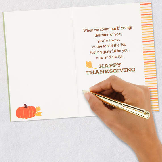 Grateful for You Thanksgiving Card for Grandson, , large image number 6