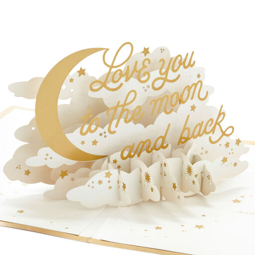 To the Moon and Back 3D Pop-Up Love Card, 