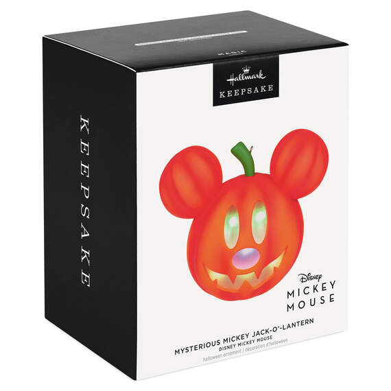 Disney Mickey Mouse Mysterious Mickey Jack-o'-Lantern  Ornament With Light, , large image number 4