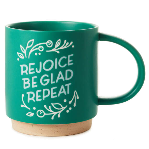 Rejoice Be Glad Repeat Mug, 16 oz., , large image number 1