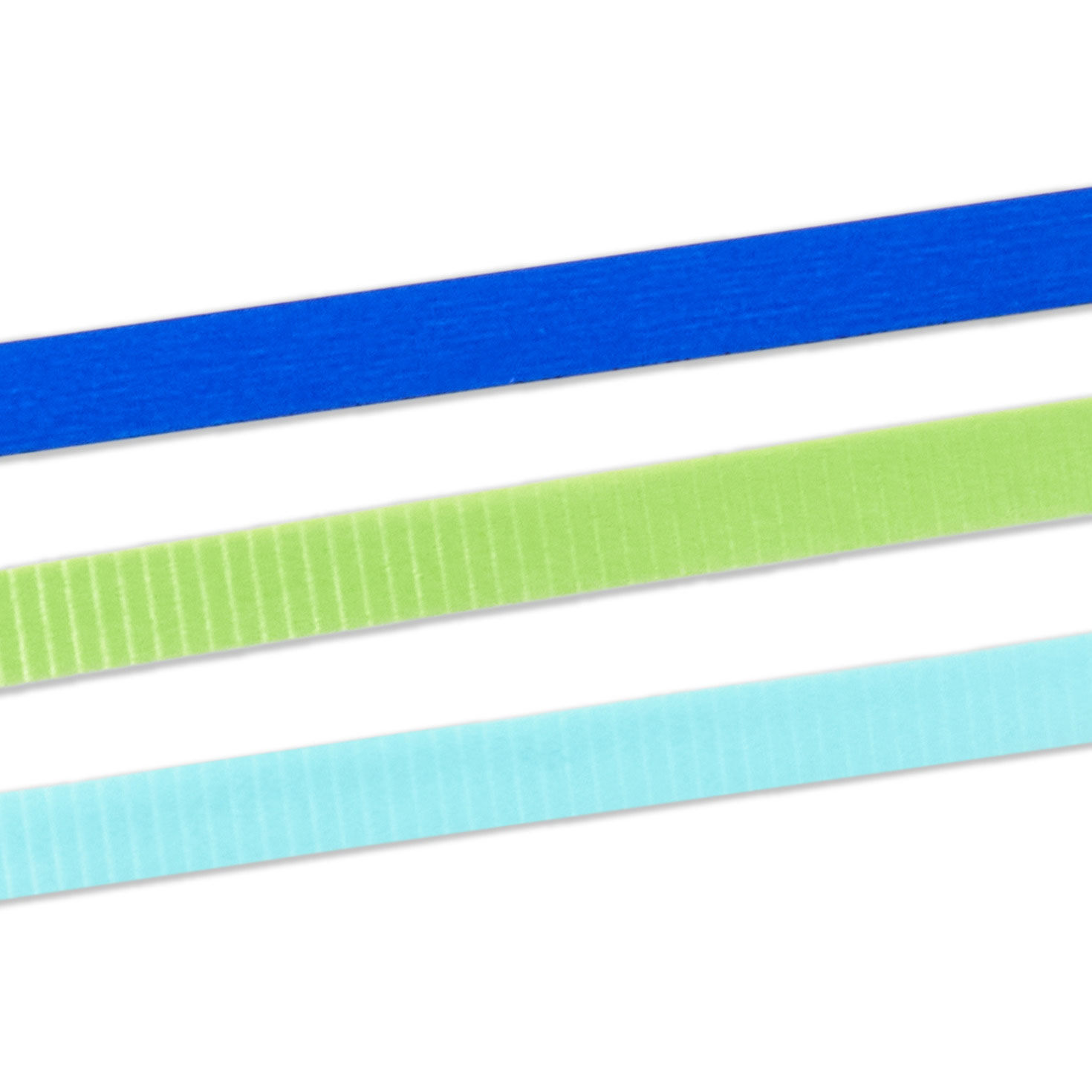 Aqua/Green/Royal Blue Curling Ribbons closeup view image number 4