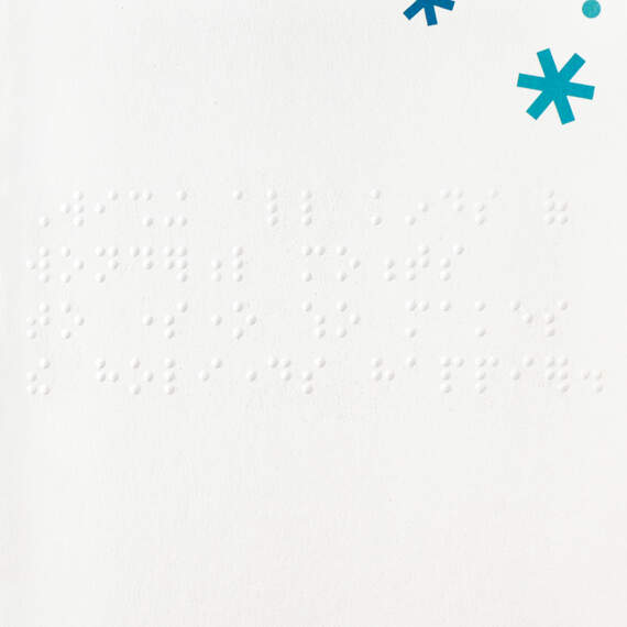 Happy Holidays Tree Braille Christmas Card, , large image number 3