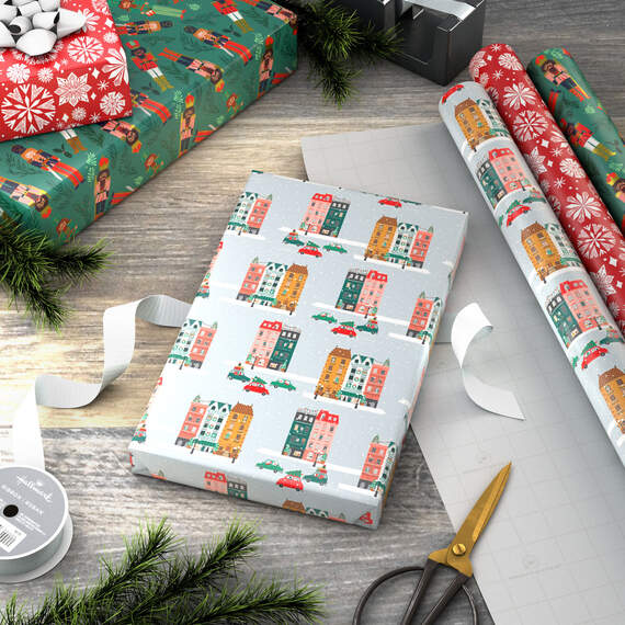 Cozy Traditions 3-Pack Christmas Wrapping Paper, , large image number 3