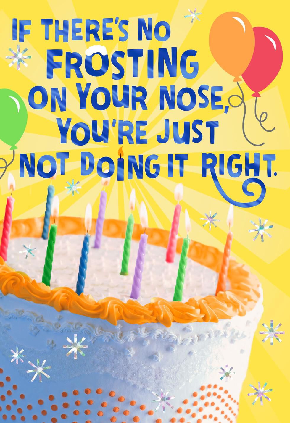 Frosting on Your Nose Musical Birthday Card