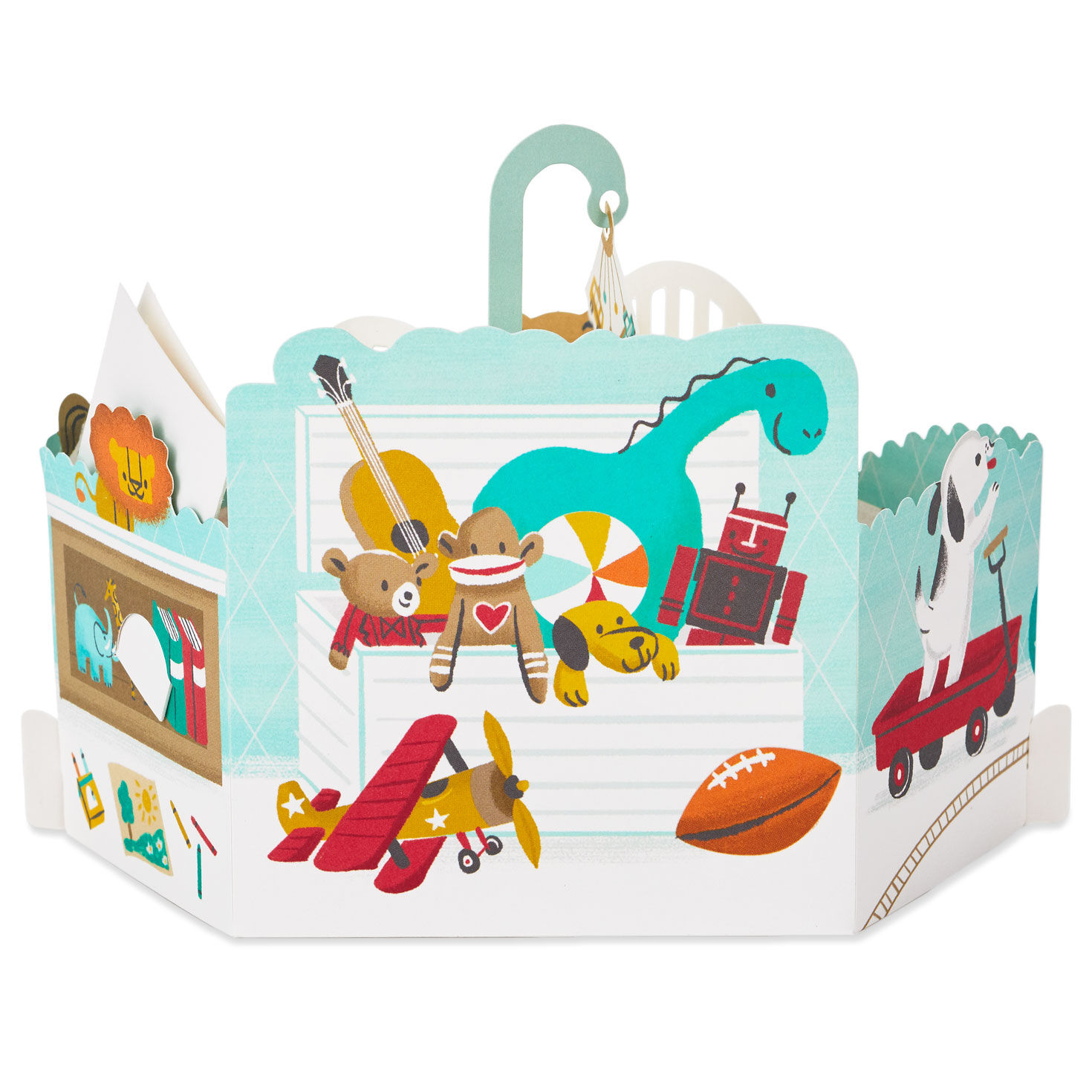 Personalised CONGRATULATIONS ON THE BIRTH OF YOUR BABY BOY Card - Blue Pram