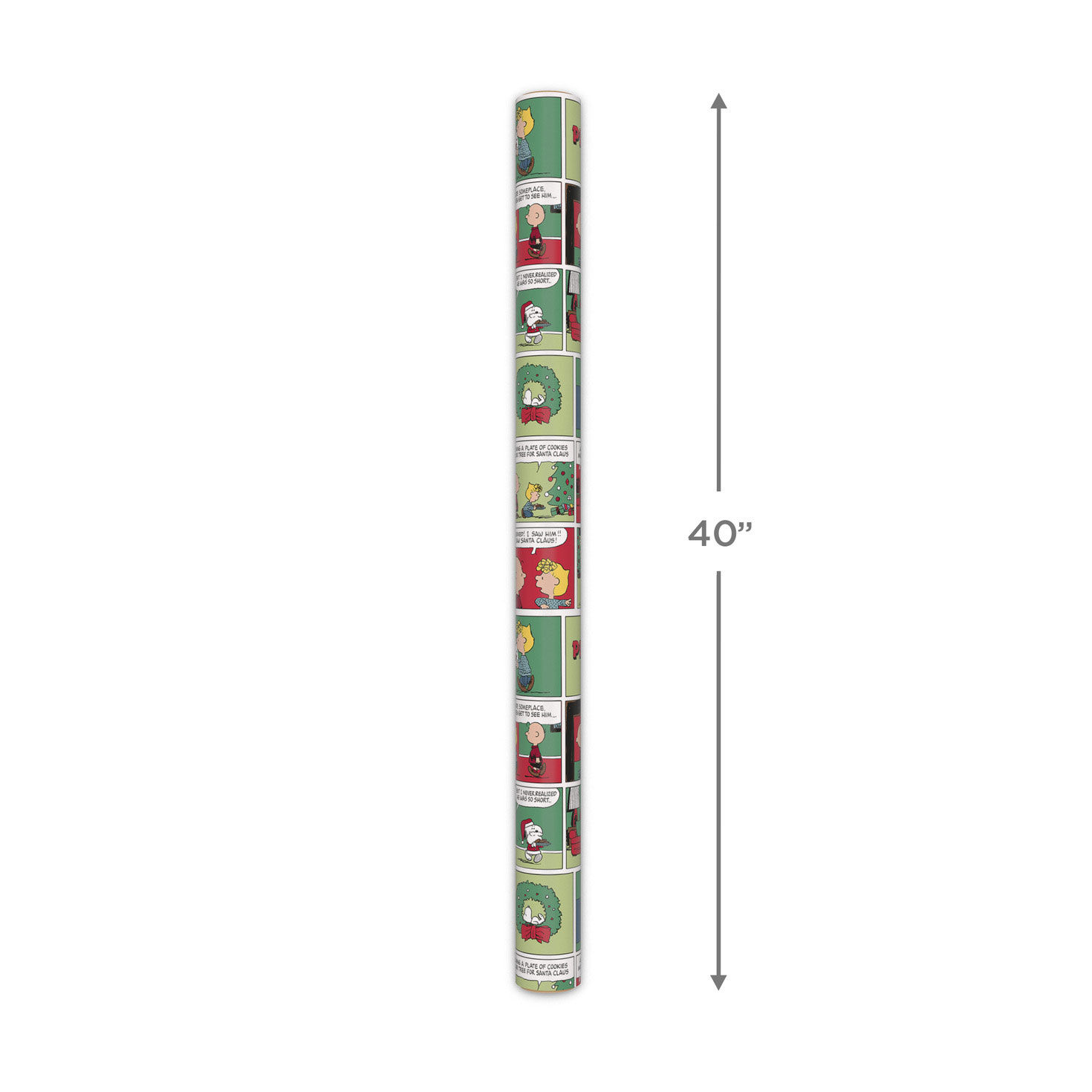 Peanuts Christmas Comic Jumbo Wrapping Paper Measurement image number 5