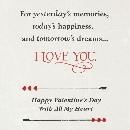 With All My Heart Valentine's Day Card for Husband, 