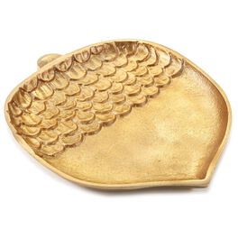 Gold Acorn Serving Plate, Large, Gold Acorn Serving Plate, Large, , large