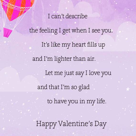 The Feeling I Get When I See You Valentine's Day Card, , large image number 2