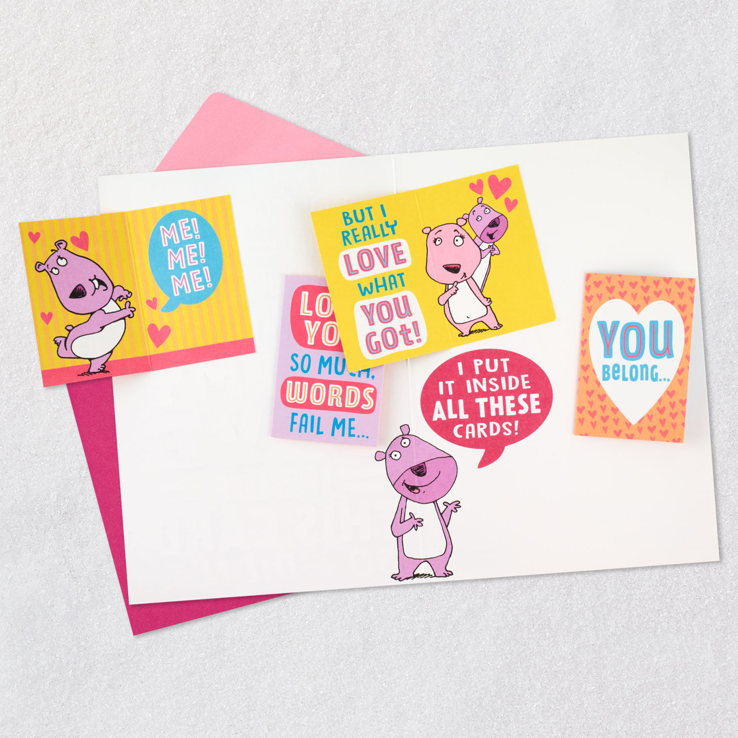 Cartoon Bear Funny Mother's Day Card for Wife Open card with envelope image number 3